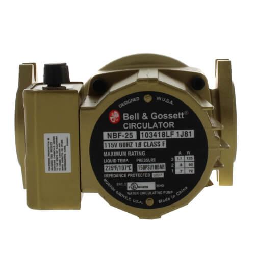 NBF-25 BRONZE BODY 125W 115/1 3 SPEED CIRCULATOR LEAD FREE