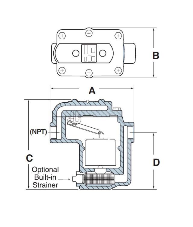 B1015A Bucket Trap .5 IN.