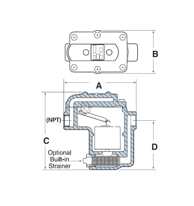 B2075A Bucket Trap .75 IN.