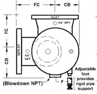 DB14X14-125 - Double Suction Diffuser